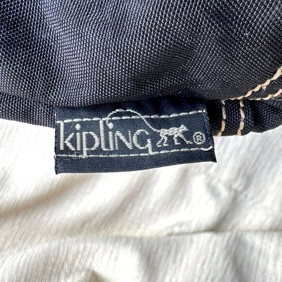 Vintage Kipling nylon multiple zippered pockets shoulder strap monkey keychain - Picture 10 of 10